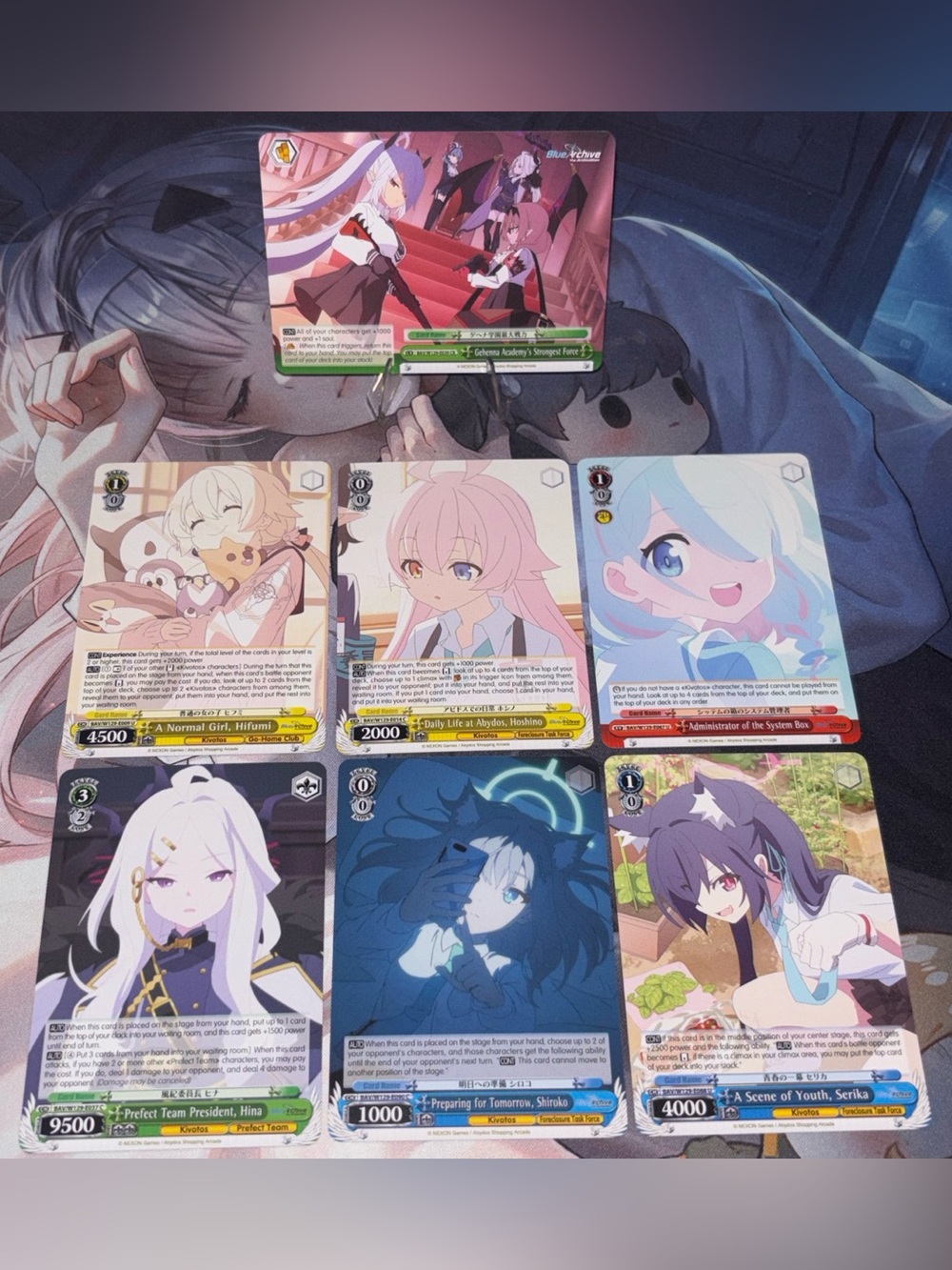 Blue Archive Weiss Schwarz card lot